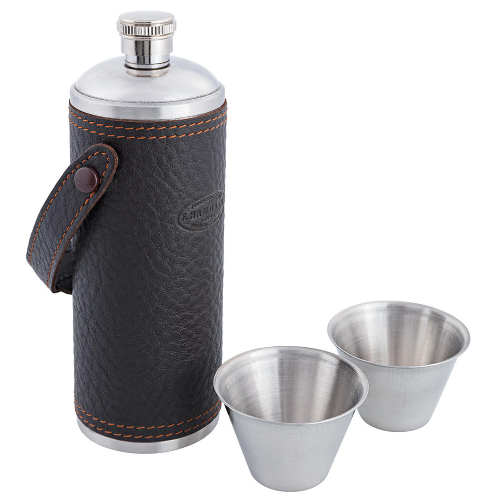 Hunting Bottle with Two Cups, 200 ml