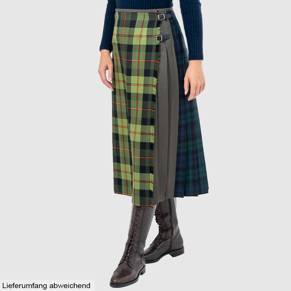 Jupe kilt femme "Carlow", vert à carreaux