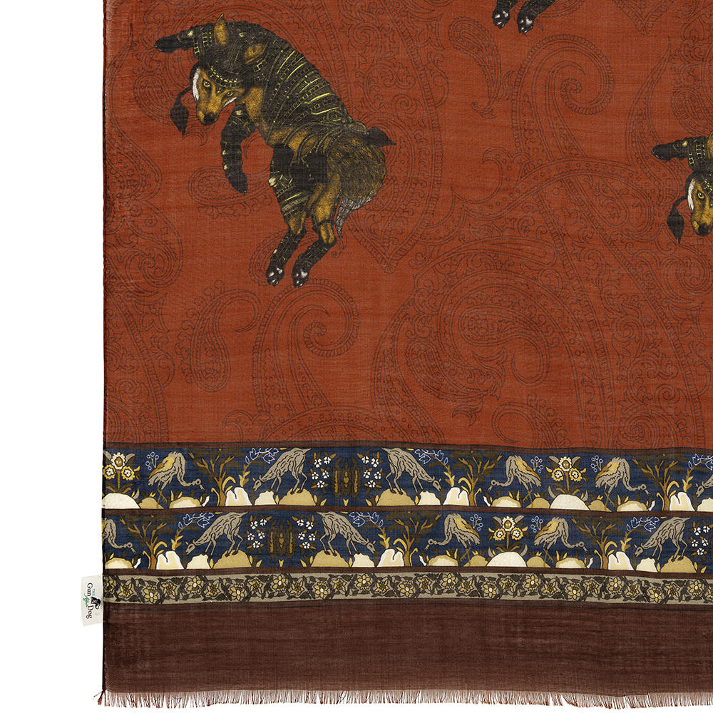 Scarf with Fox