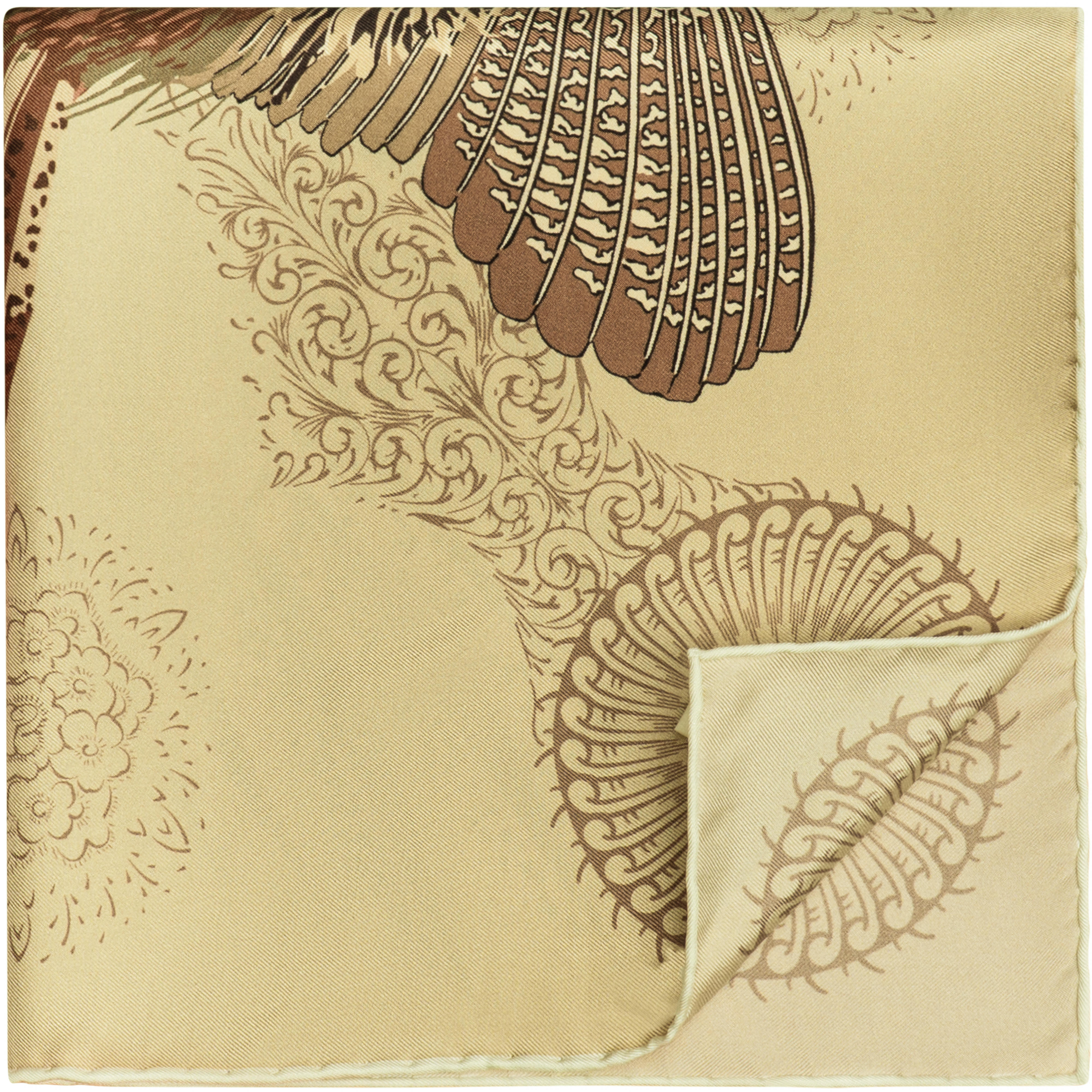 Pochette Purdey » Pheasant «, taupe