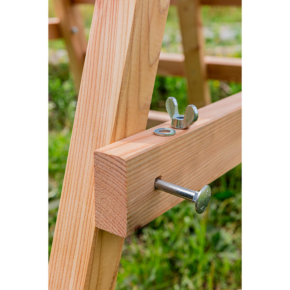 Échelle d’affût pliable en bois de mélèze