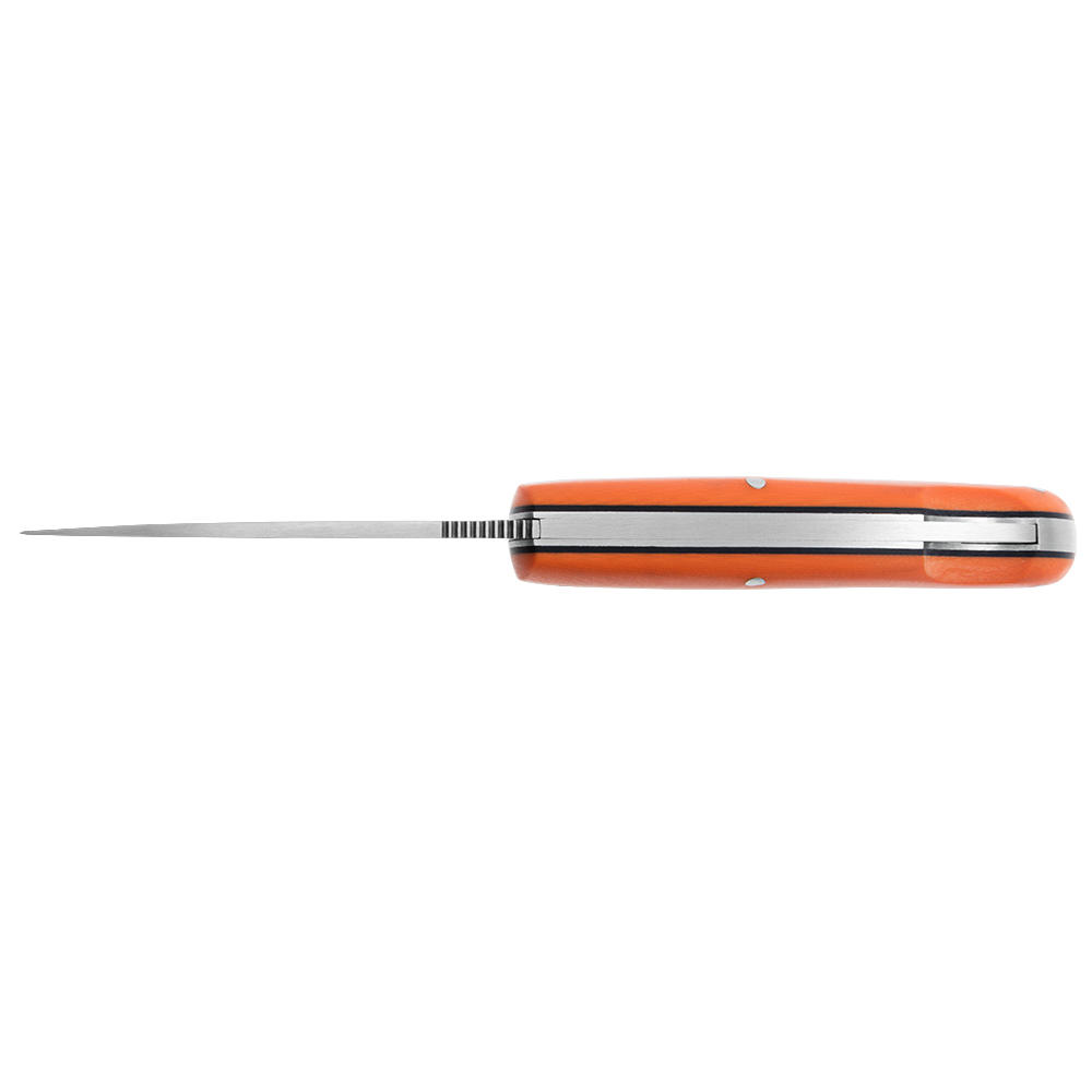 Cudeman Athenea Klappmesser, G10 orange, inkl. Lederetui