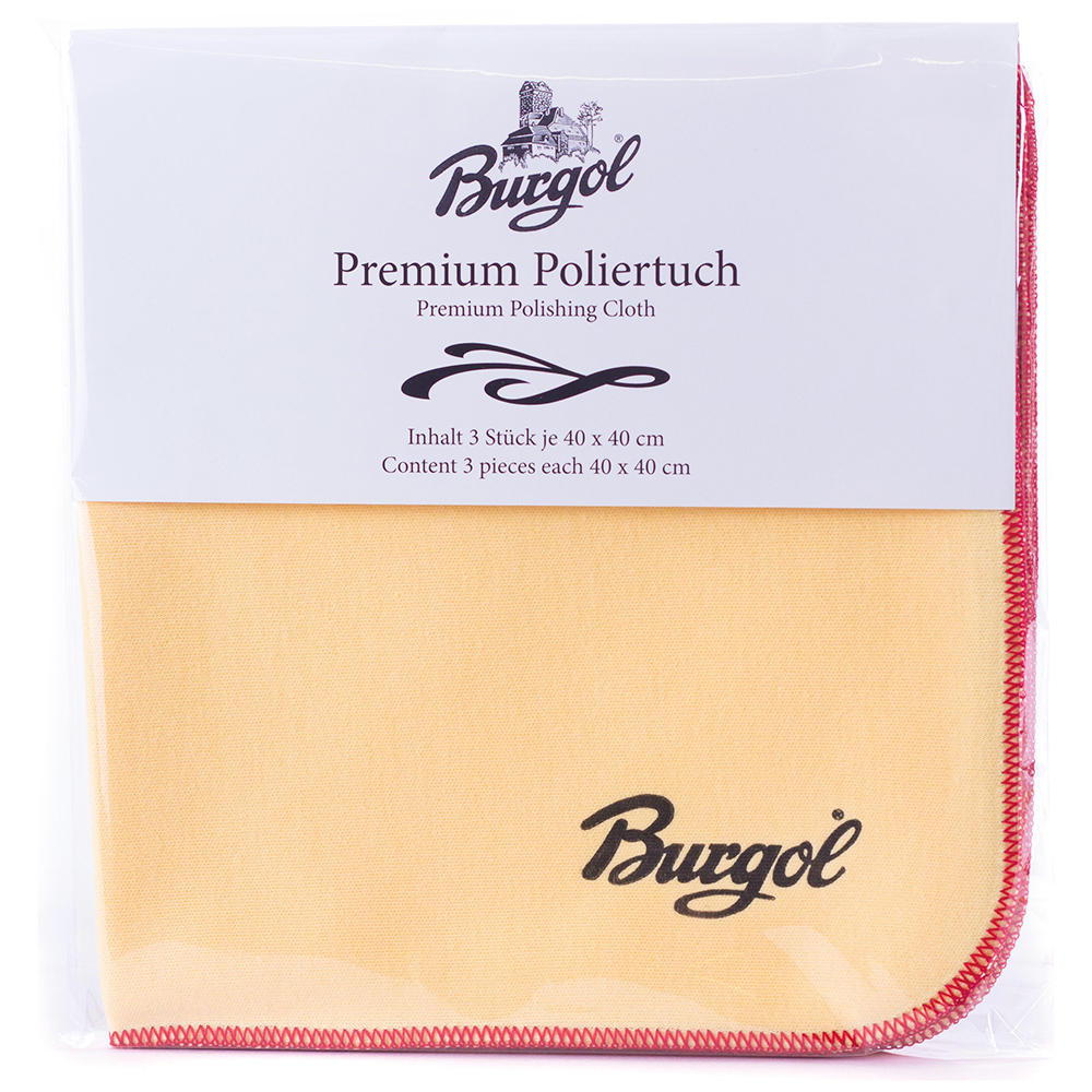 Burgol® Premium Polishing Cloths, 3-piece Set