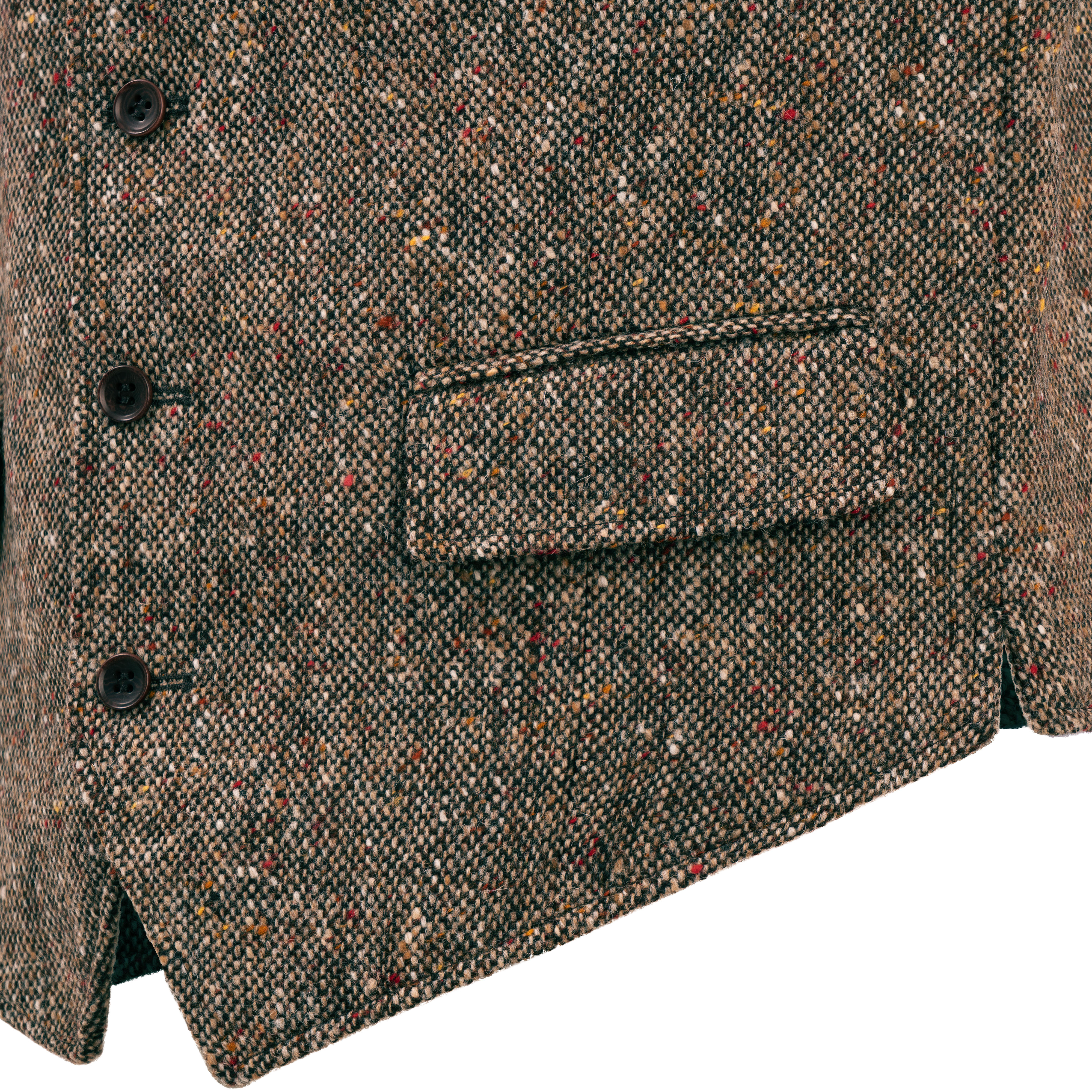 Herren-Donegal-Tweed-Weste »Marvin«, braun