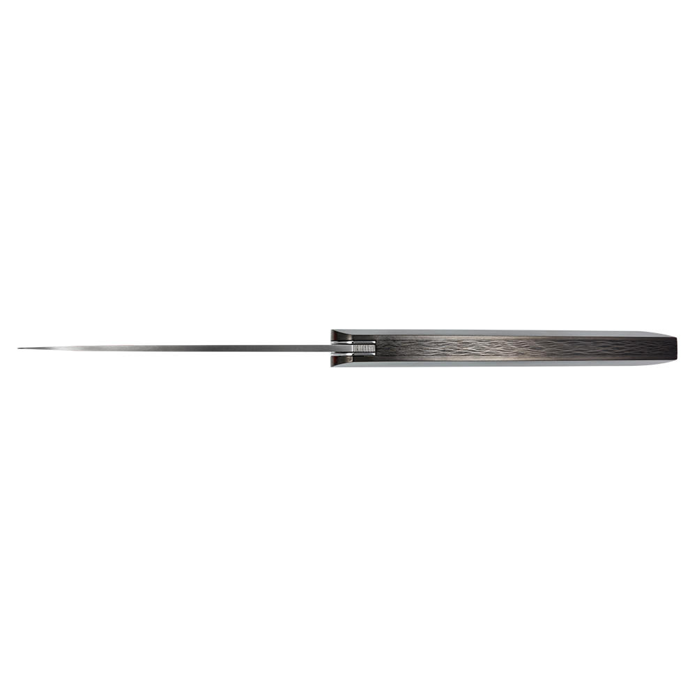 Roland Lannier »Why so serious?« Klappmesser, Fat Carbon gold