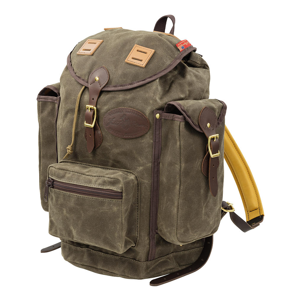 Frost River Expedition Backpack, with Padded Buckskin Straps, Dark Olive
