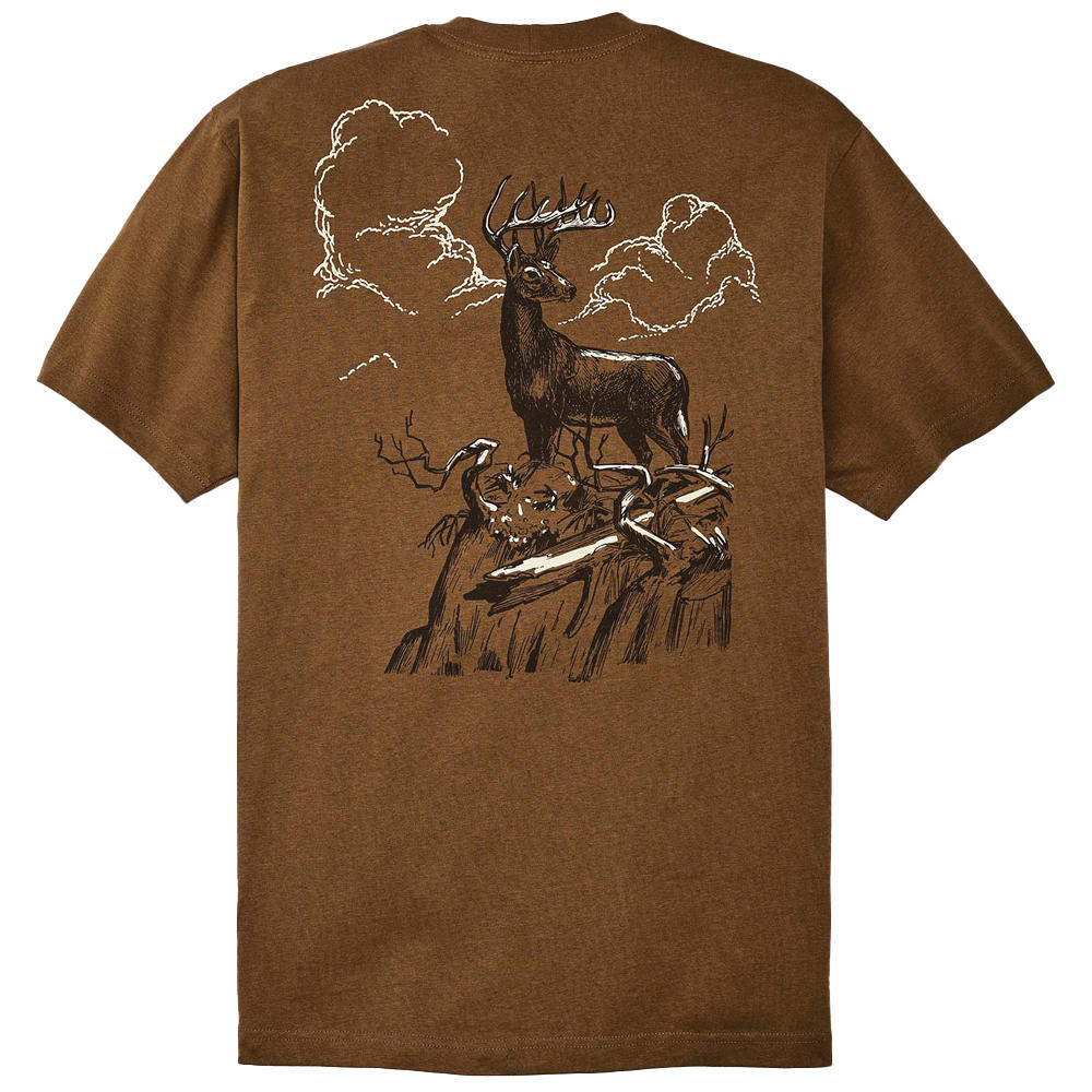 Filson S/S Pioneer Graphic T-Shirt, Gold Ochre/Deer