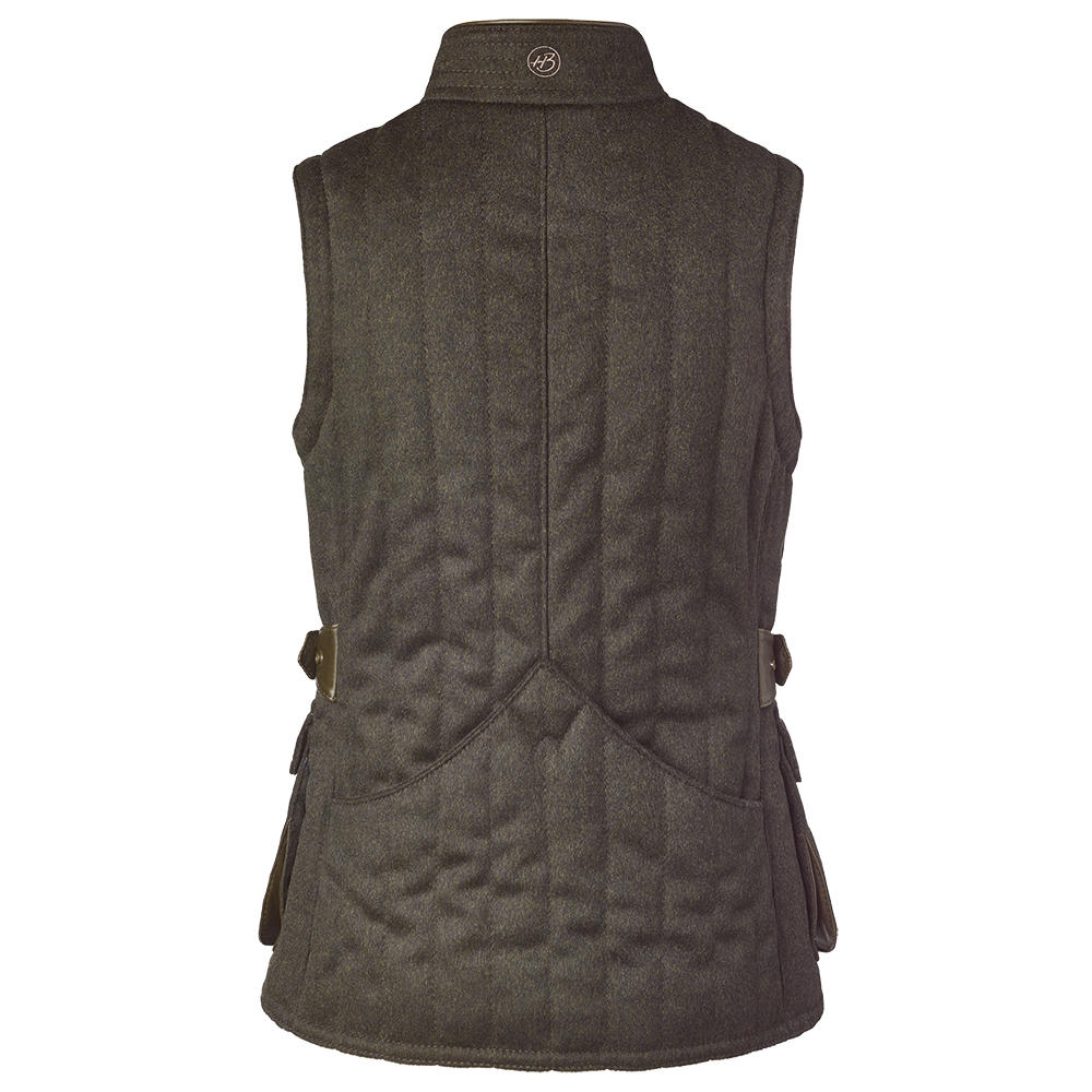 Heinz Bauer Ladies Profi Skeet Shooting Vest, Loden and Leather