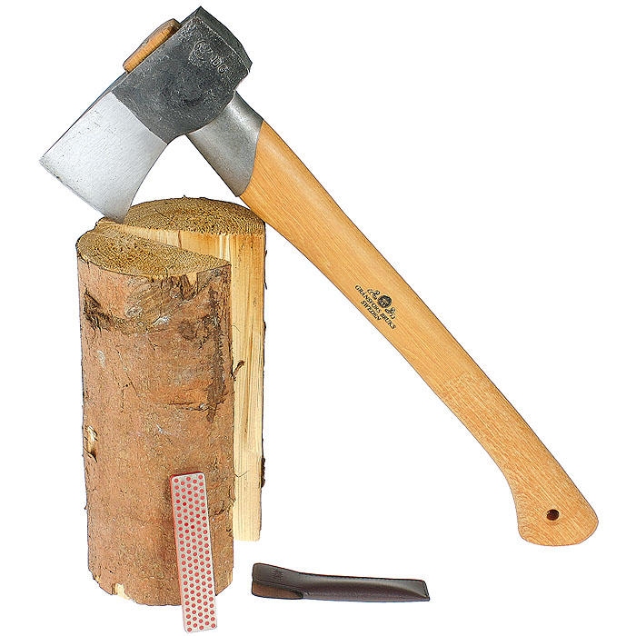 Gränsfors® Splitting Axe and Diamond Whetstone Set