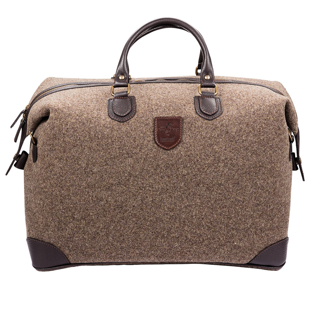Weekender, Felt with Leather, Beige