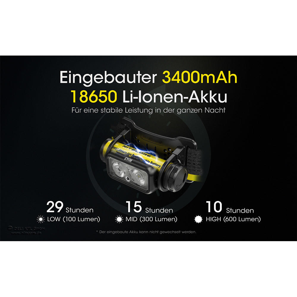 Nitecore® NU43 Stirnlampe, 1400 lm