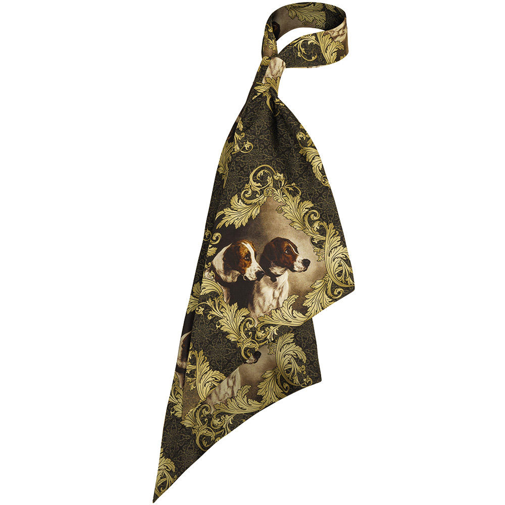 Sara Tiara Silk Skinny Scarf, Hound