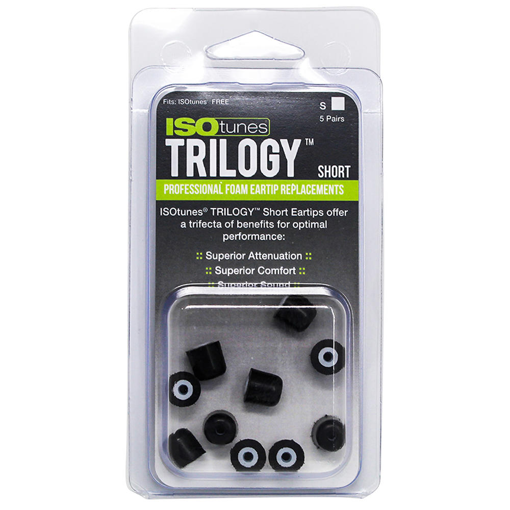 ISOtunes® »TRILOGY™« Replacement Eartips, 5 Pairs, Size XS