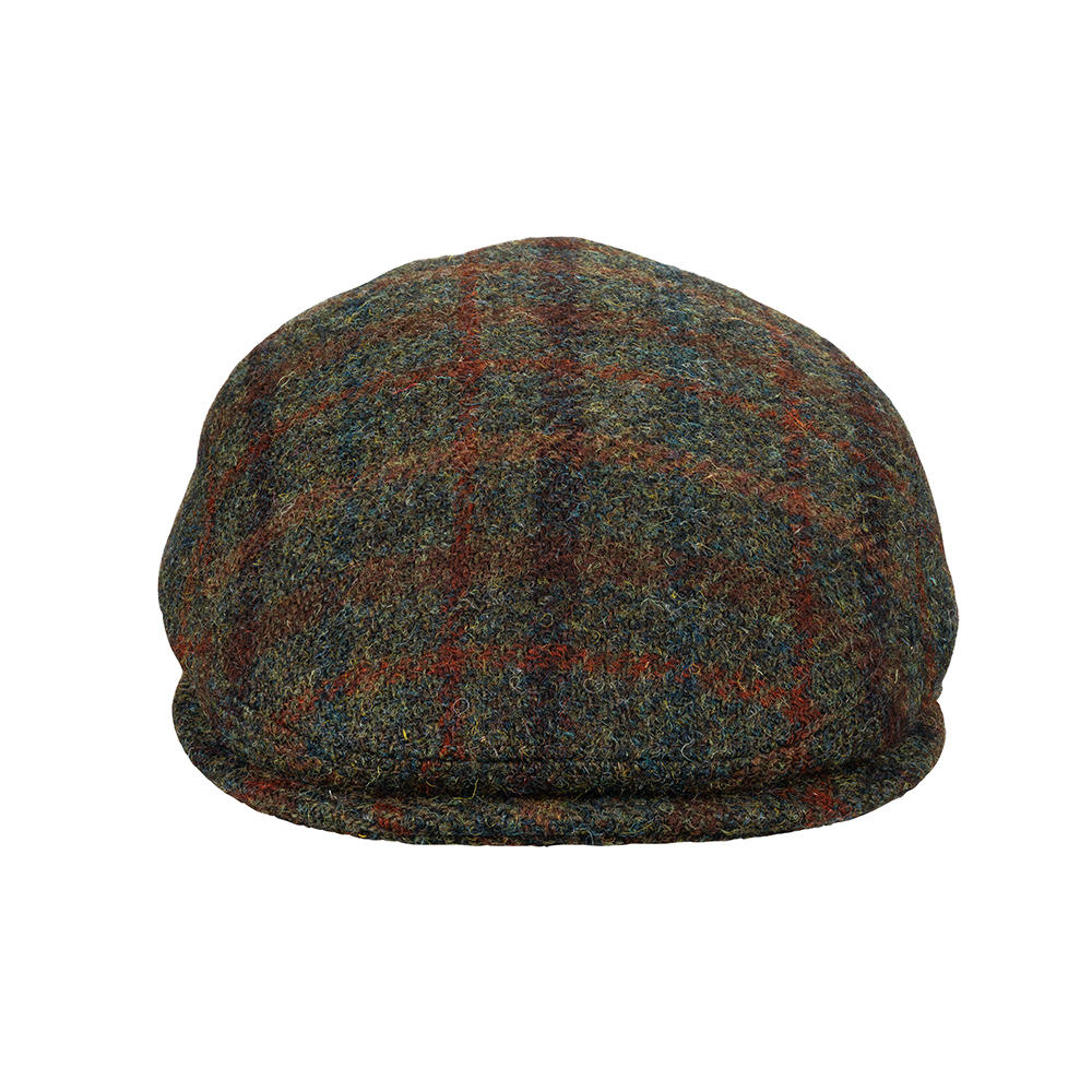 Cap, Harris Tweed, Green/Brown