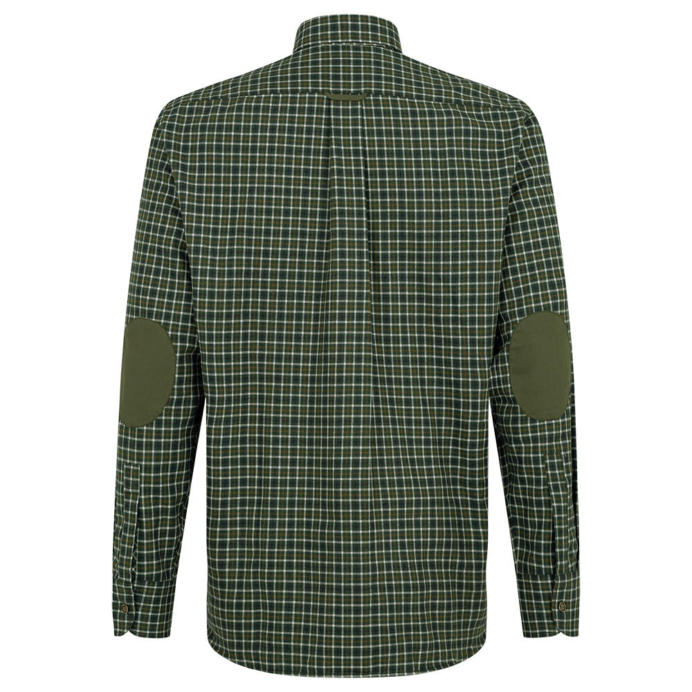 Chemise de plein air pour homme, carreaux, vert/beige