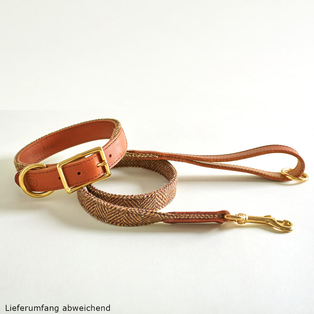 Helen Wells Hundehalsband »Tweed Classic«, beech, M+ 