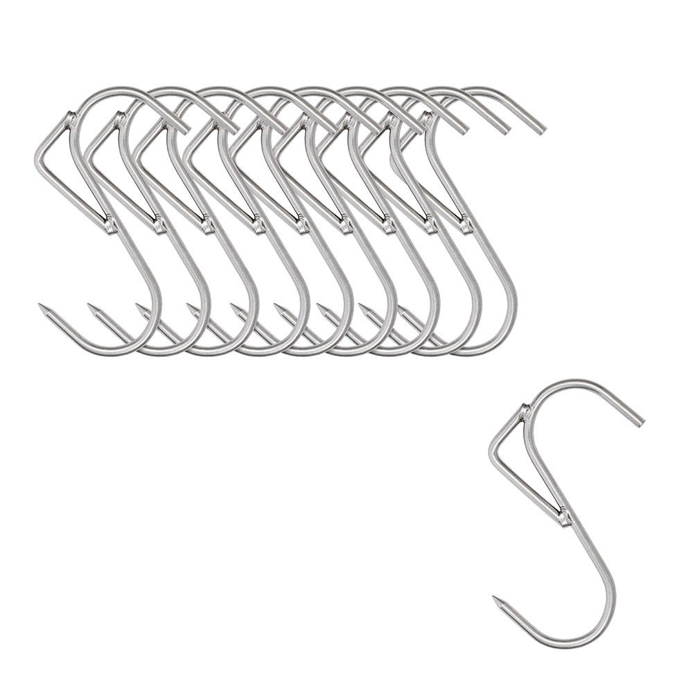Meat Hook for Hoist, 120 x 5 mm, 10 Pieces