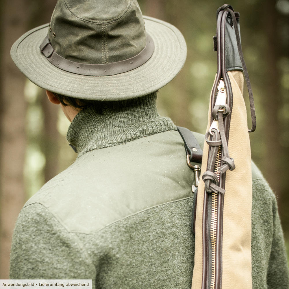 Unscoped Gun Case 44, Brass, Tan