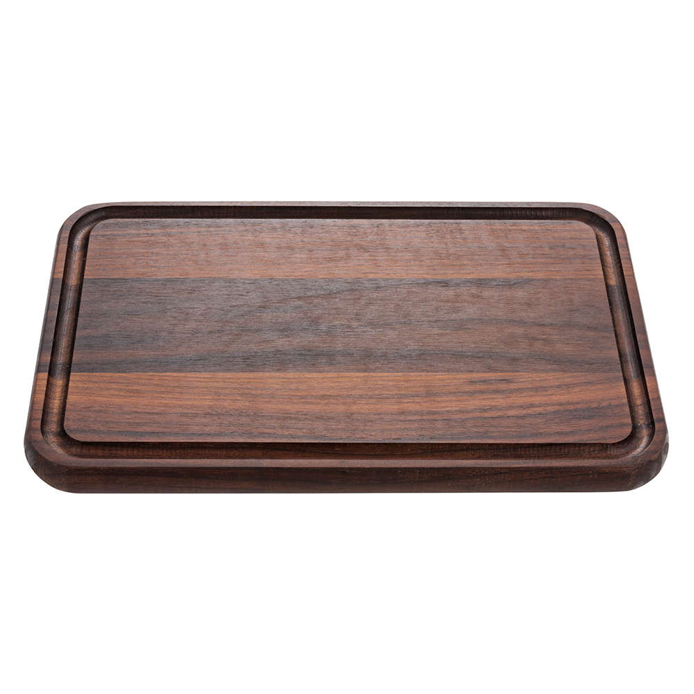 Planche à découper en noyer avec sillon pour l’écoulement du jus