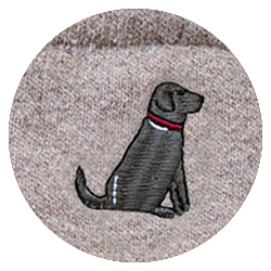 beige (motif » Labrador chocolat «)
