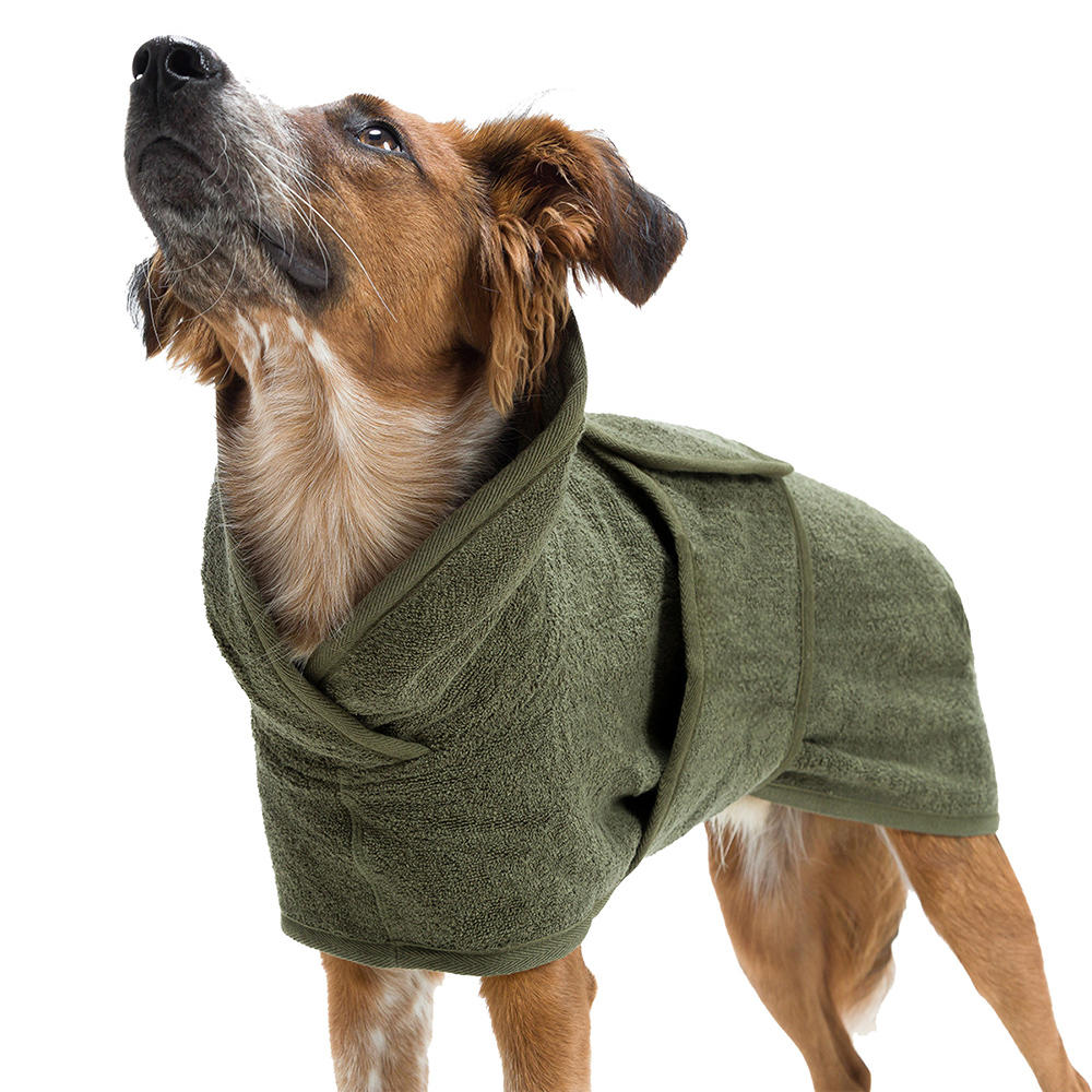 Cloud7® »Föhr« Dog Bathrobe, Sage, Size 11