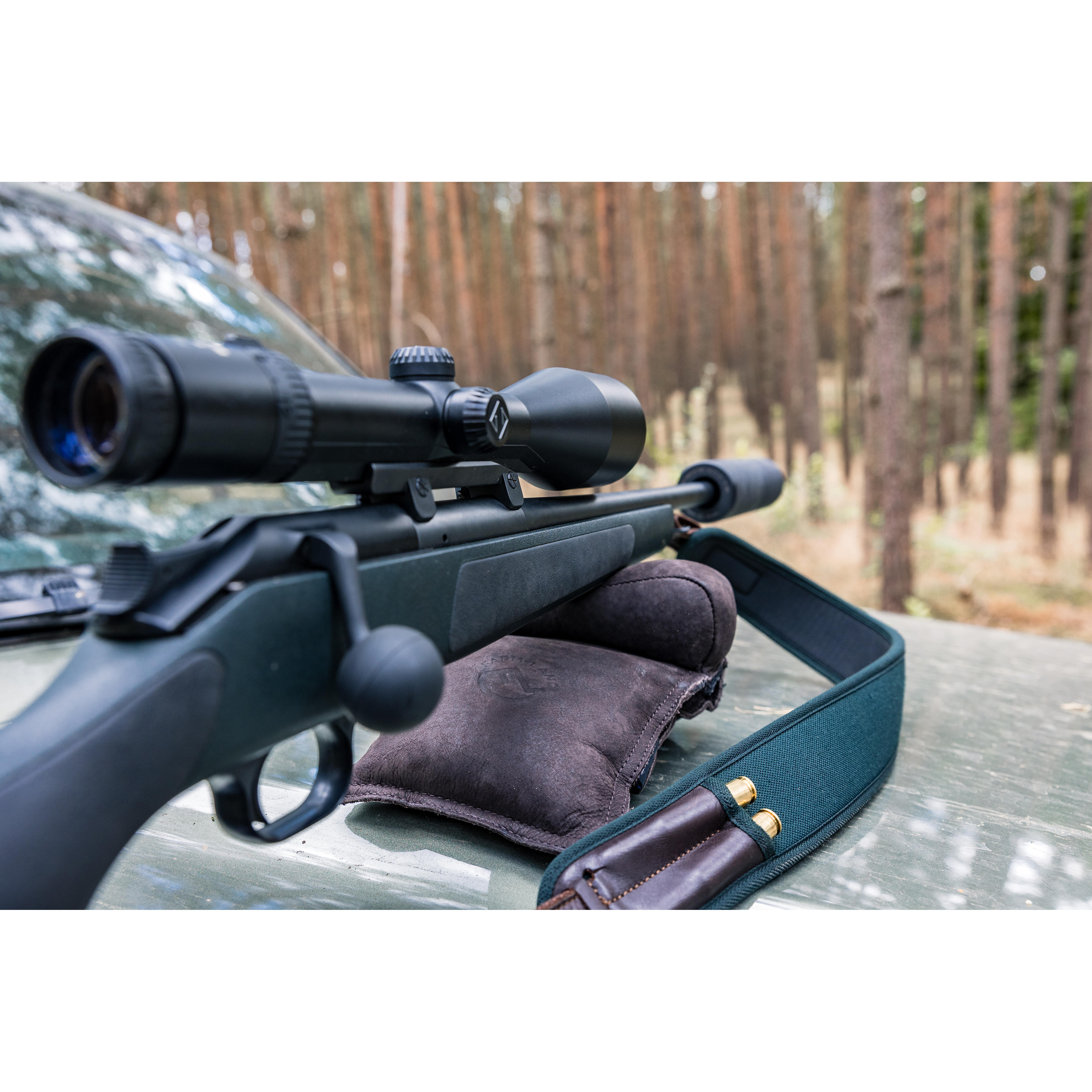Support de fusil en cuir velours