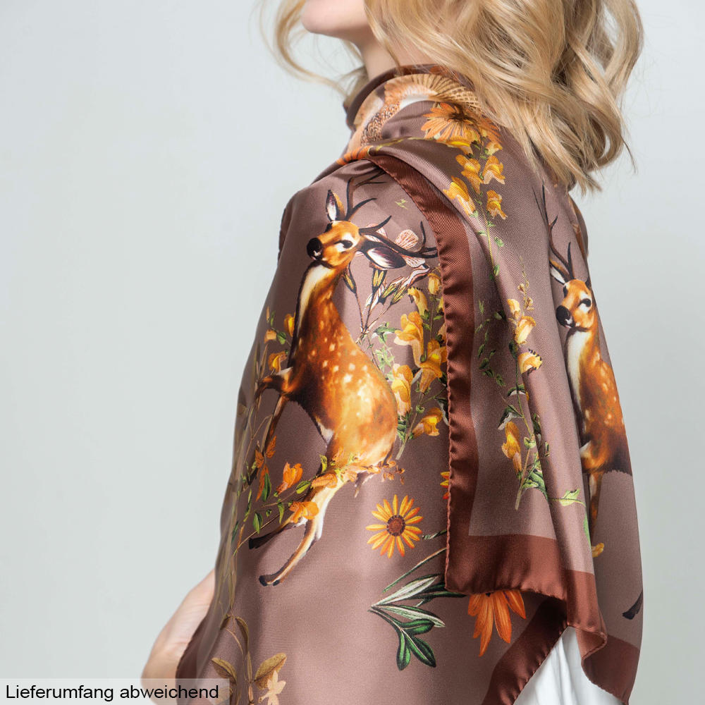 Hartwell »Sabrina« Silk Scarf, Taupe