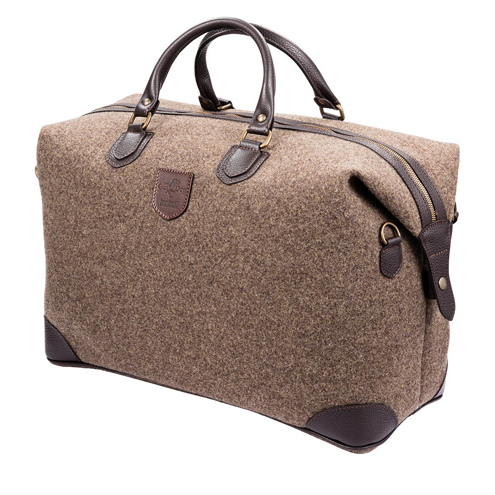 Weekender, Felt with Leather, Beige