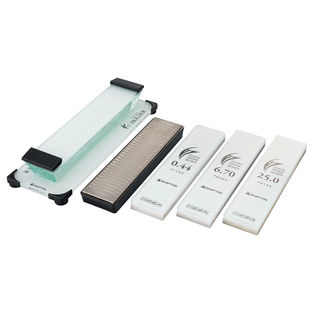 Jeu pierres Shapton® Glass Stone » Seven « HR (25 micr., 6,7 micr., 0,44 micr.)