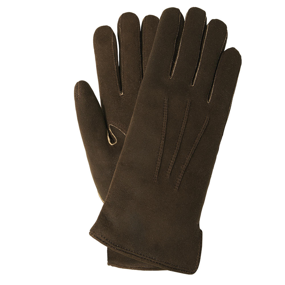 Gants pour femme RIED, velours de chèvre, doublure en cachemire