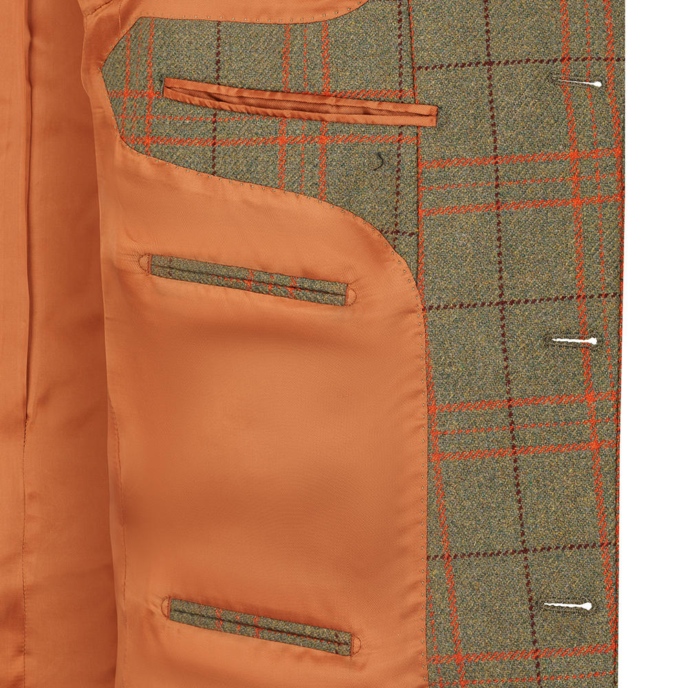 Herren Tweed-Sakko, Lovat, kariert