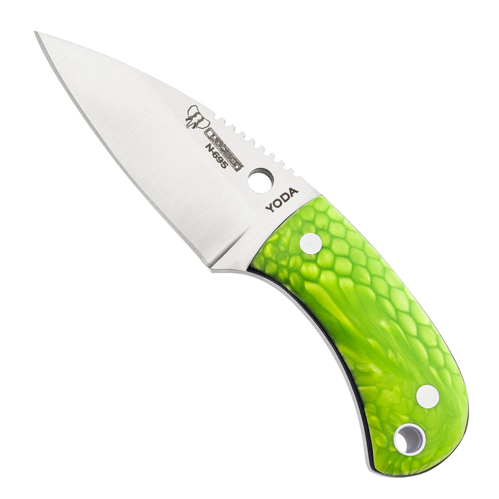 Cudeman »Yoda« Neck Knife, Juma grün, Kydexscheide