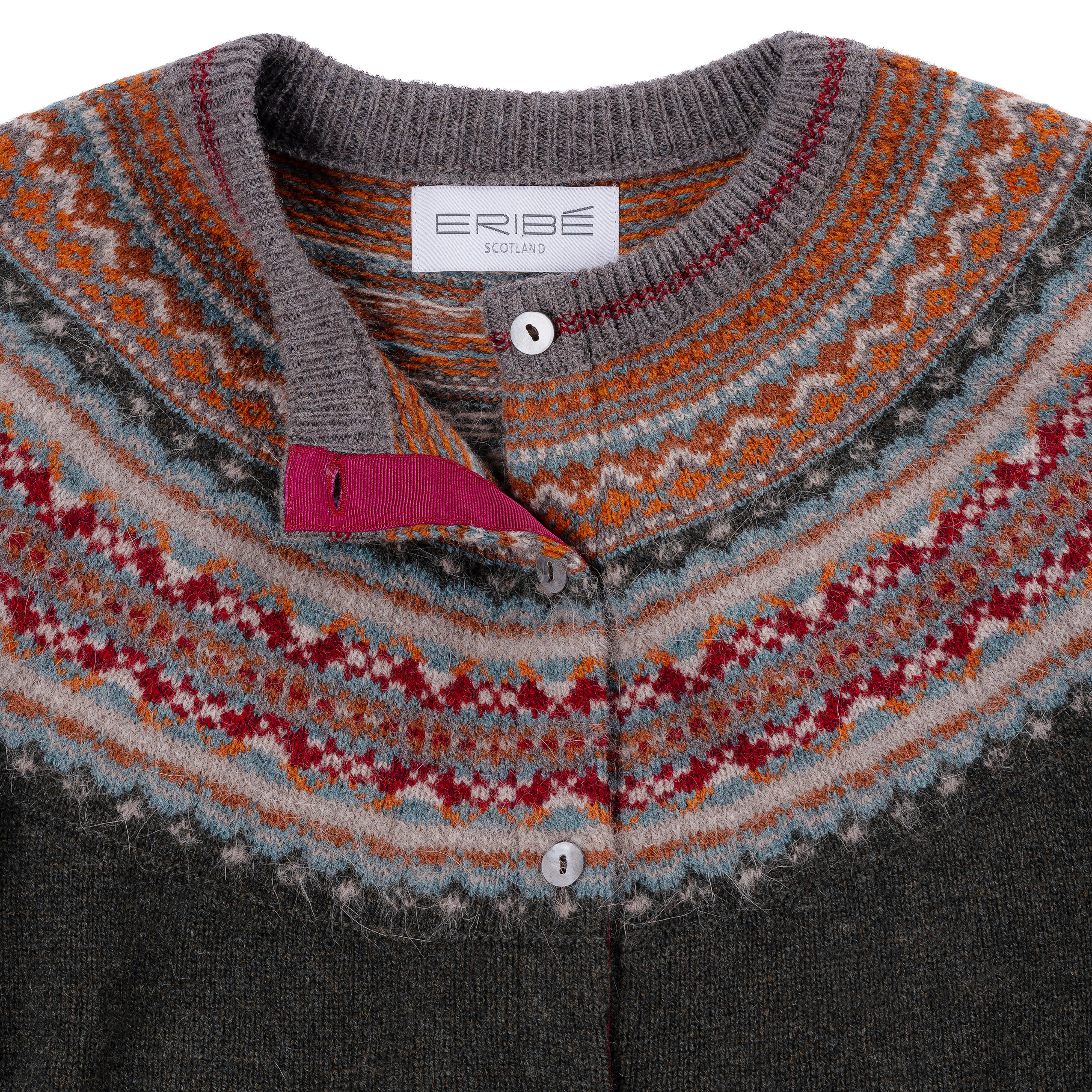 Eribé Damenstrickjacke Fair Isle, Bracken