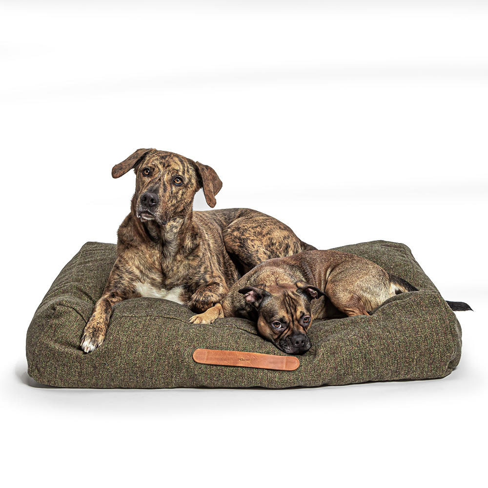 Cloud7 Hundebett Homey Mélange Olive, Größe L