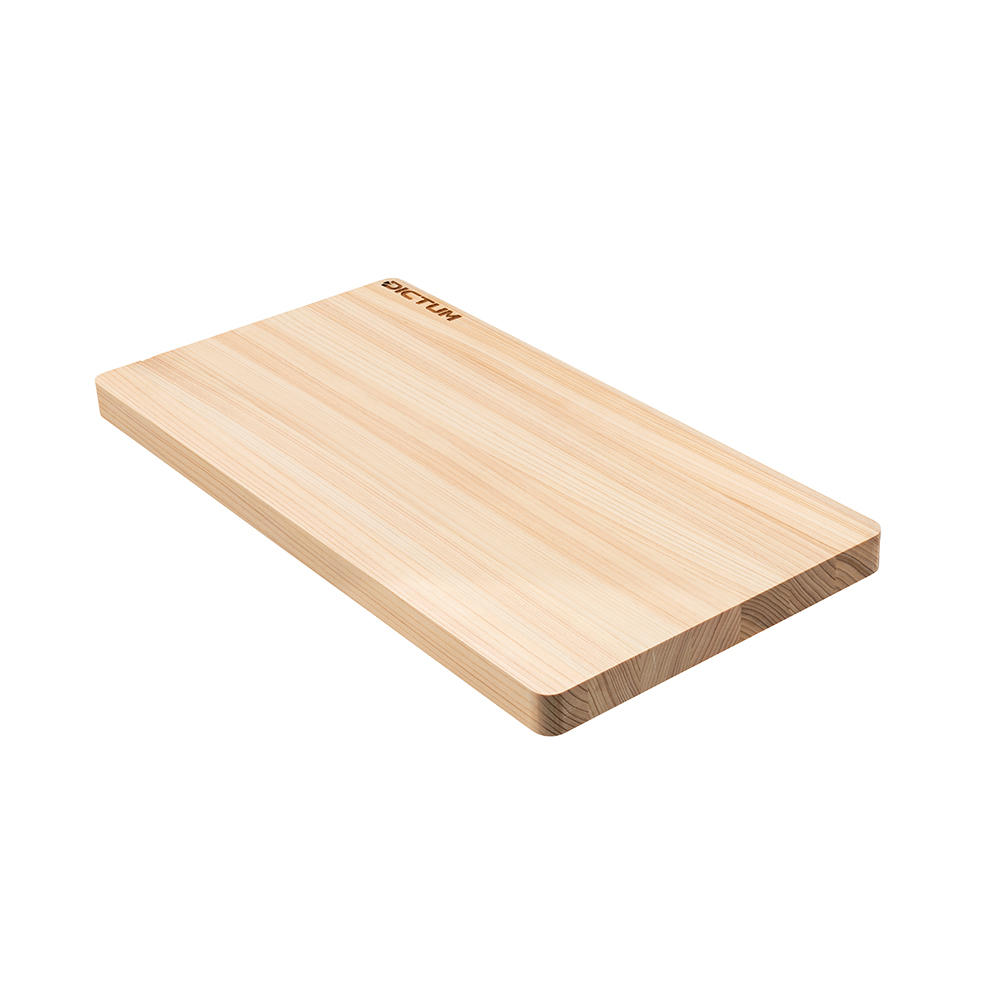 Planche à découper DICTUM® » Hinoki «, 390 x 200 x 30 mm