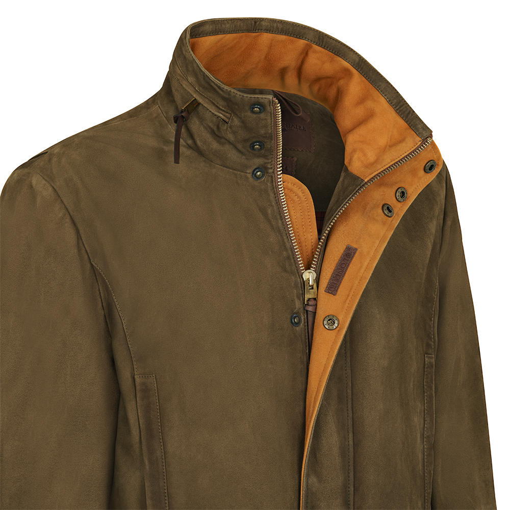 Herren Leder-Jagdjacke »Shooting Coat«