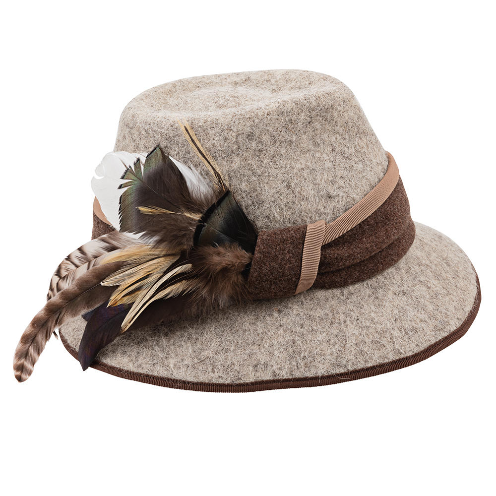 »Lale« Ladies Hat, with Feather