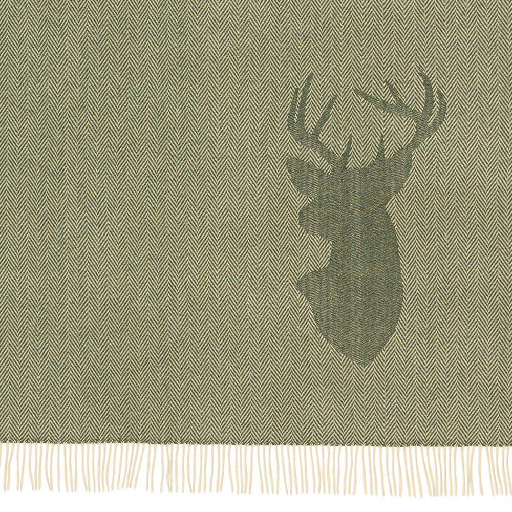 Couverture » Hubertus «, vert foncé, 205 x 145 cm