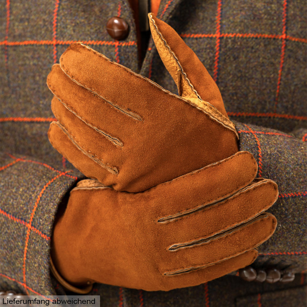 »Alamor« Men’s Gloves, Peccary Leather with Lambskin