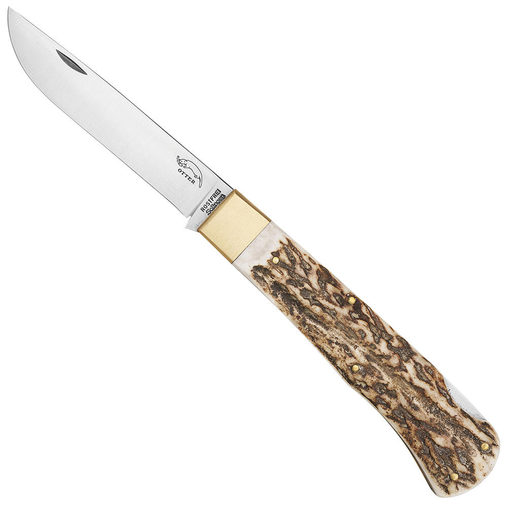 Otter® Folding Knife, Staghorn