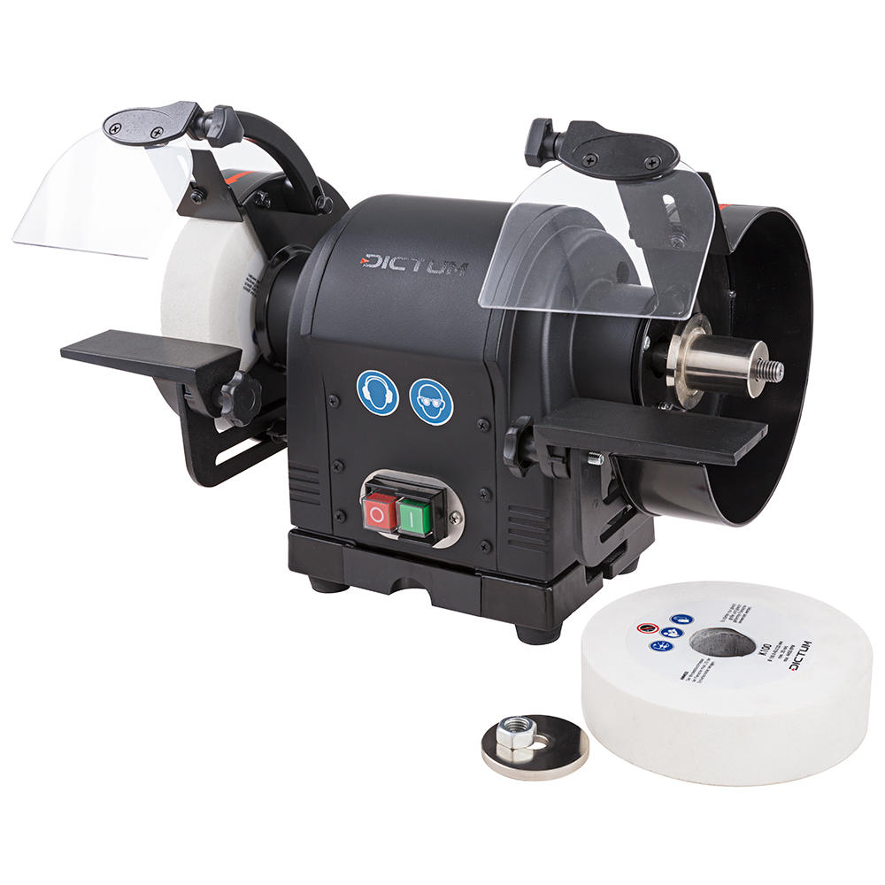 DICTUM® Low-speed Grinder DS 150 L with DICTUM® CBN Grinding Wheel