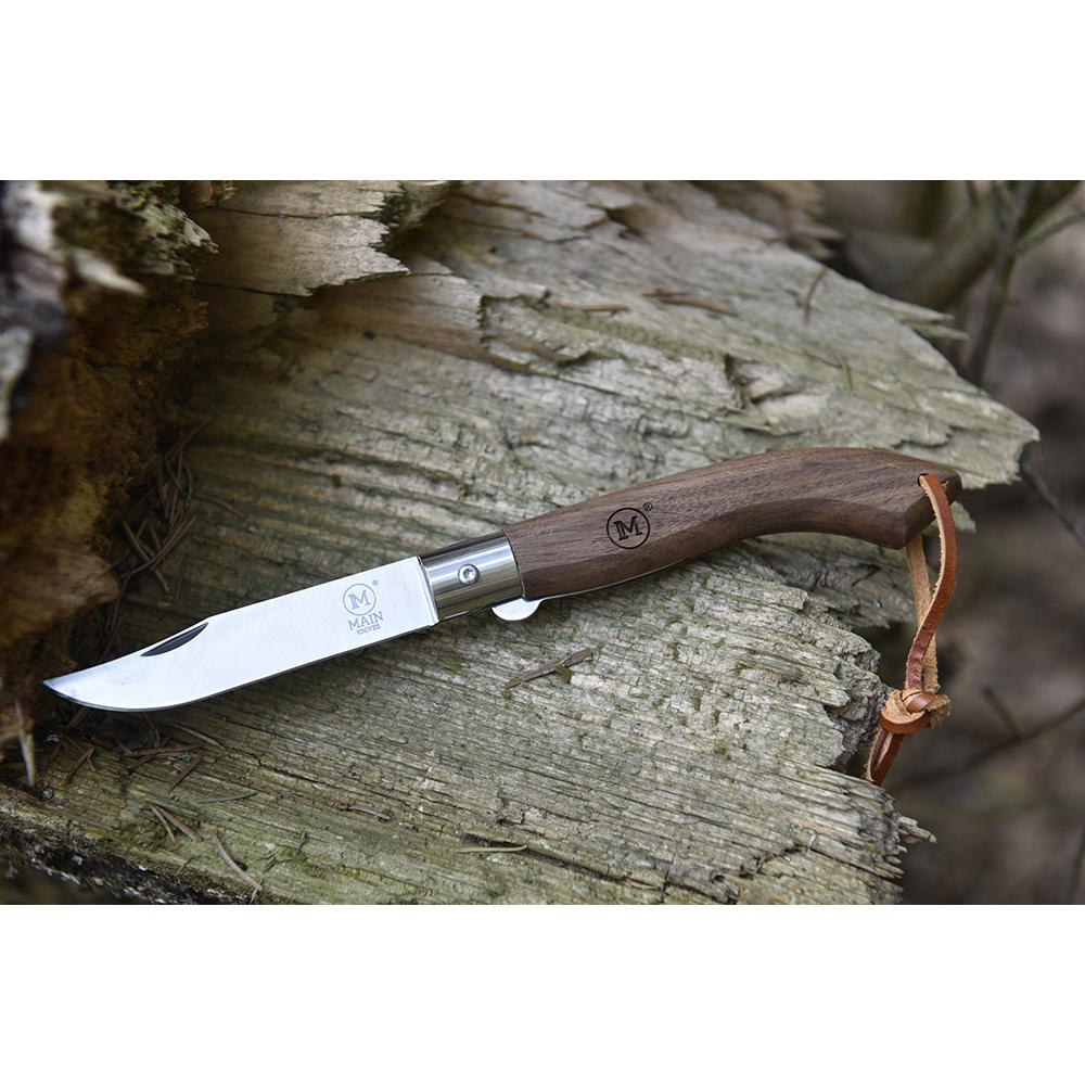 Couteau pliant MAIN » American Line «, noyer