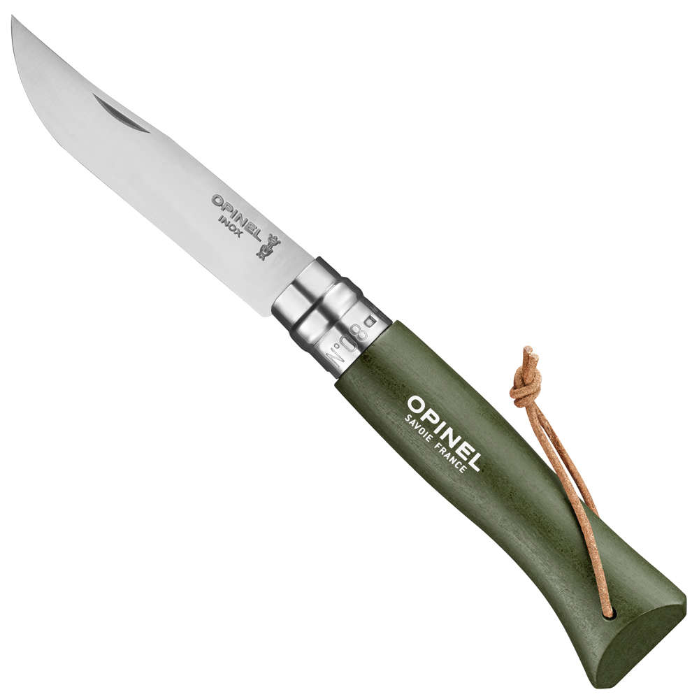 Couteau pliant Opinel, N° 8, trekking, vert