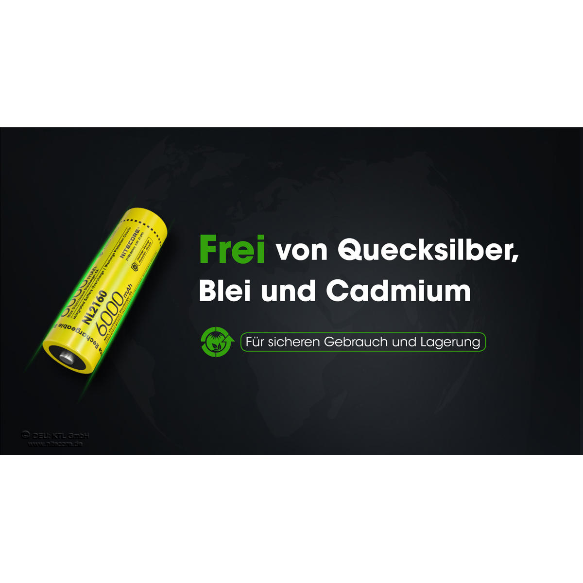 Nitecore® Li-Ion Akku 21700, 6000 mAh, NL2160