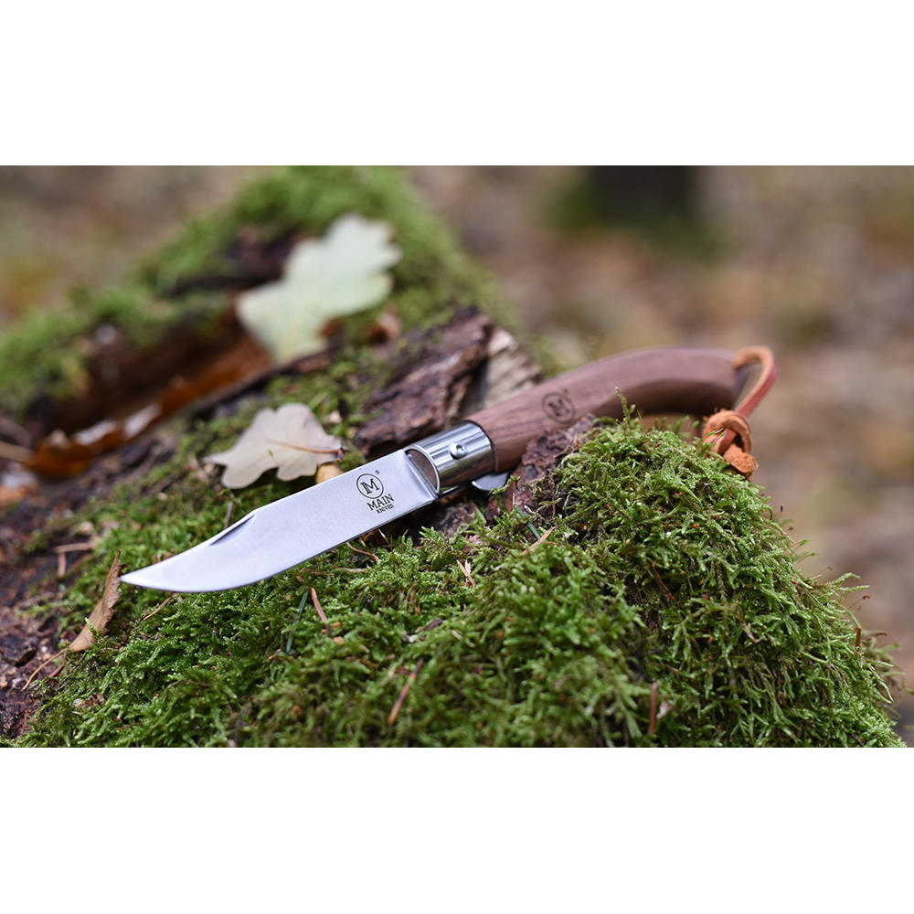 Couteau pliant MAIN » American Line «, noyer
