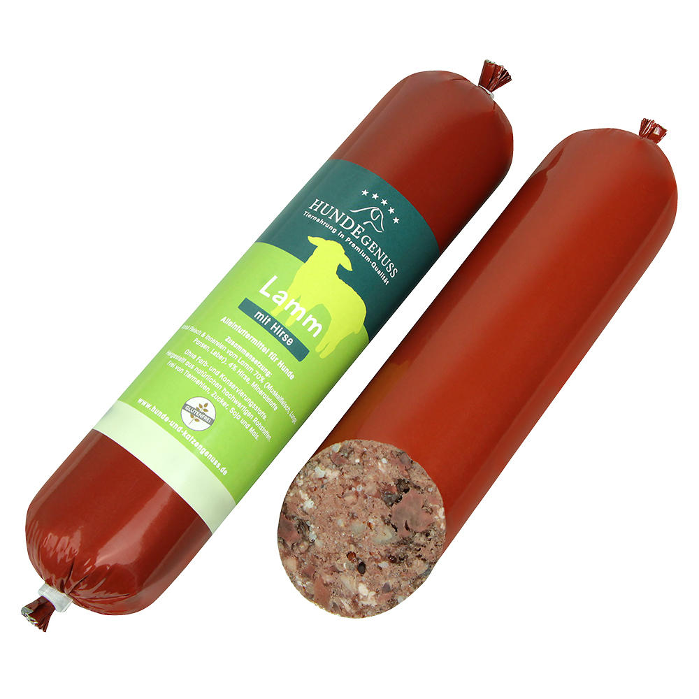 »Hundegenuss« Lamm mit Hirse, 6 x 400 g
