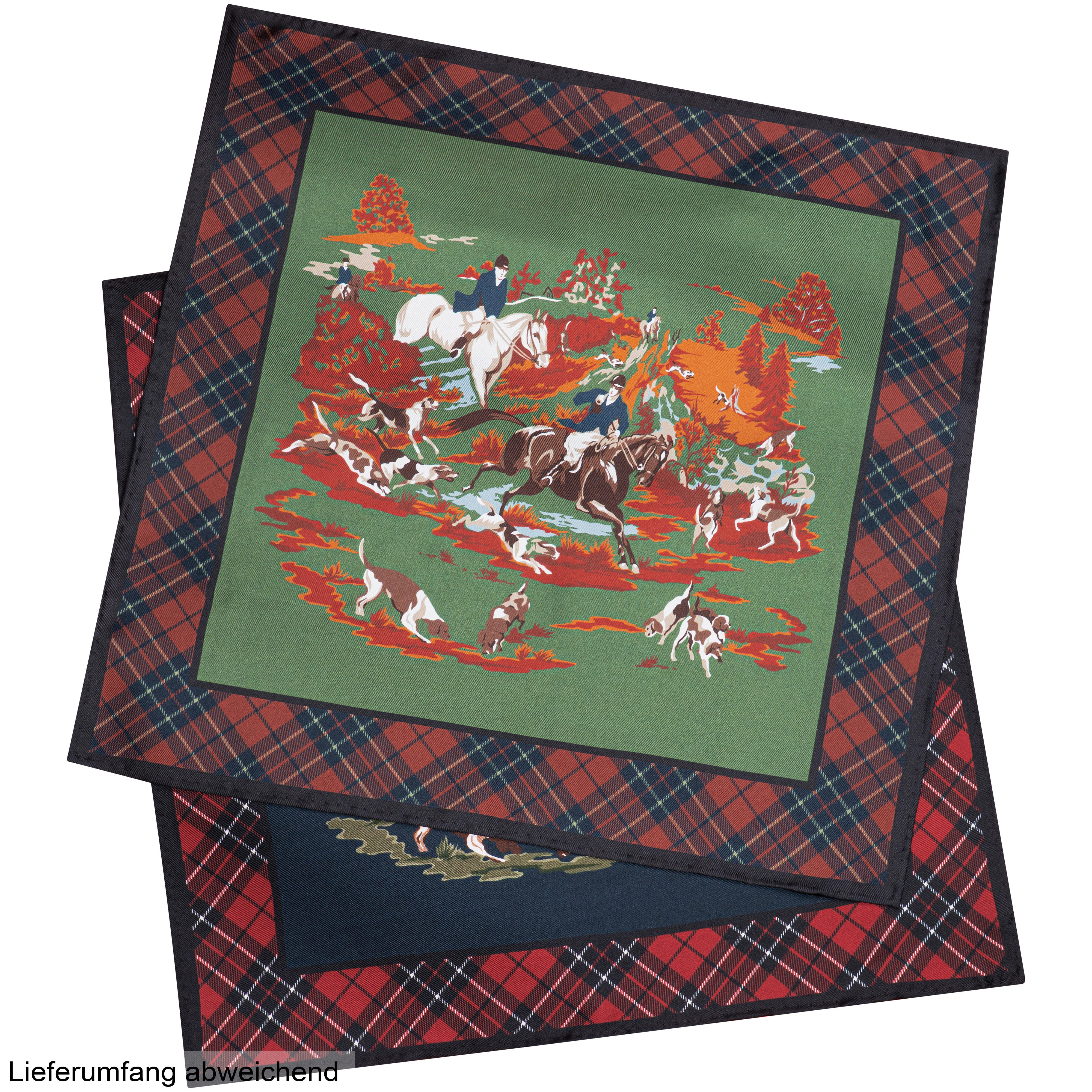 The GunDog Affair Silk Pochette »Horse & Hounds«