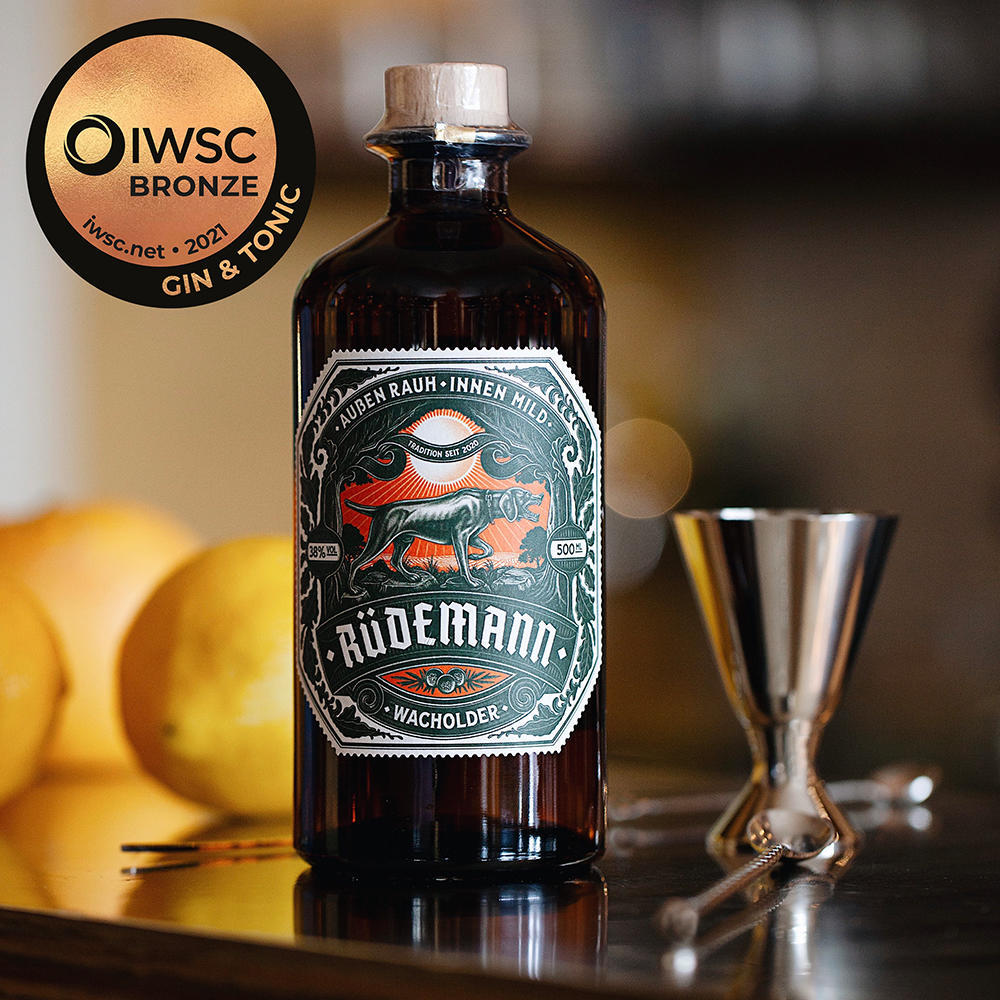 Gin, Rüdemann Wacholder, 500 ml, 38 % vol