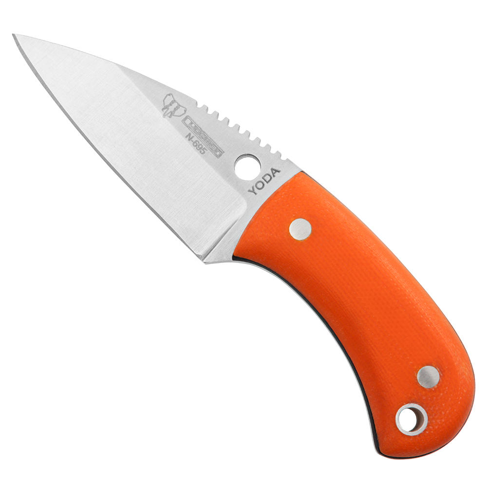 Couteau de cou Cudeman » Yoda «, G10 orange, fourreau en Kydex