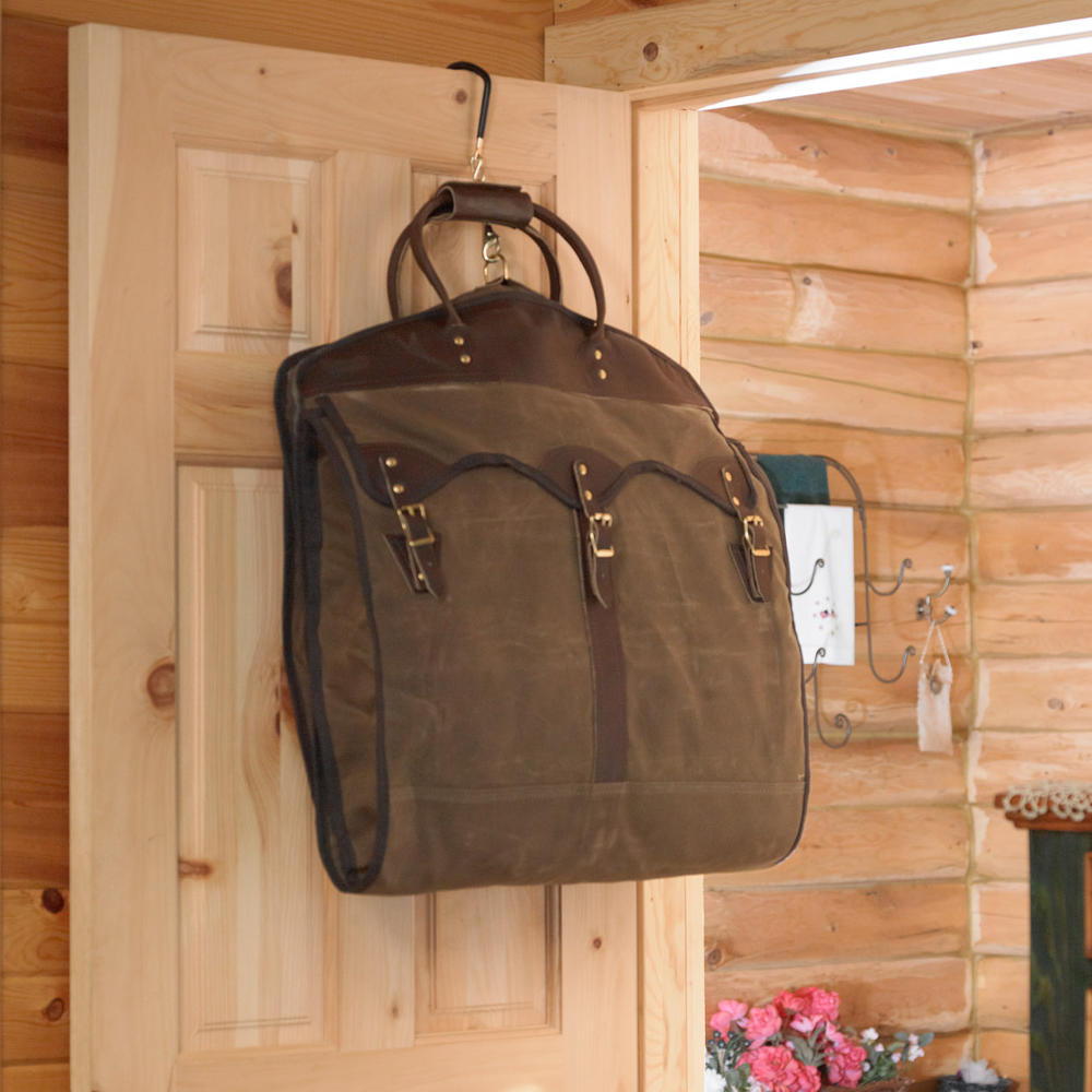 Frost River Garment Bag, Waxed Canvas, Dark Olive